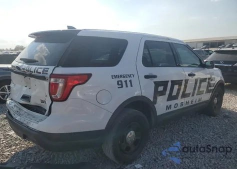 2018 Ford Explorer Police Interceptor from USA, damaged, VIN 1FM5K8AR6JGC43327